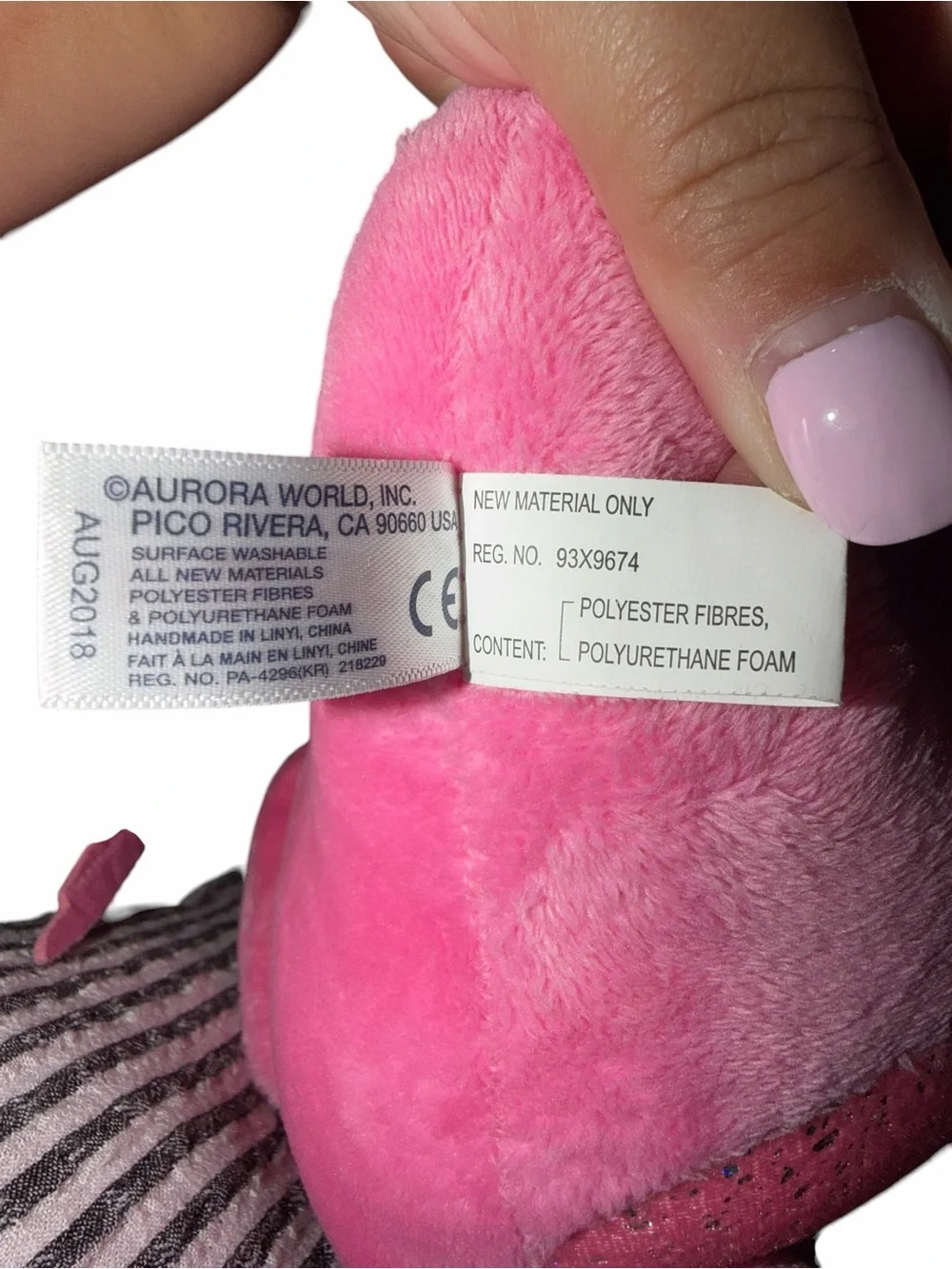 Aurora Sparkle Tales 12.5” Pink Plush Dahlia Dragon Stuffed Animal